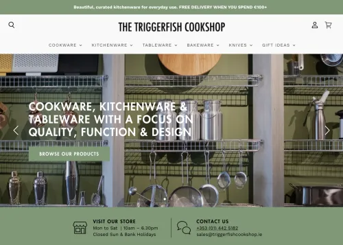 Triggerfish Cookshop Website