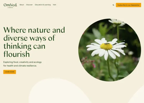 OmVed Gardens Website