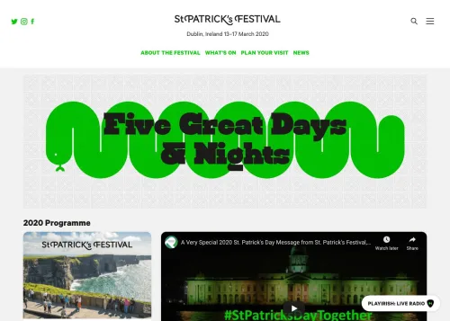 St Patricks Festival Website