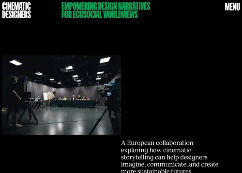 Cinematic Designers Website