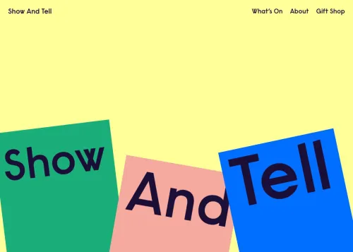 Show And Tell Website