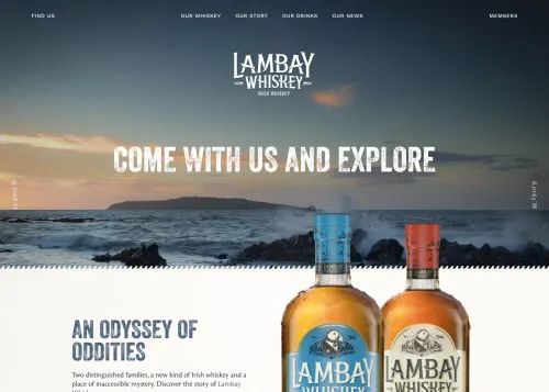 Lambay Whiskey Website