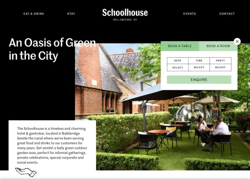 Schoolhouse Hotel Website
